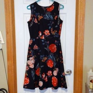 Black Floral Party Dress